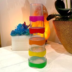 Lovevery stacking bath water fun cups